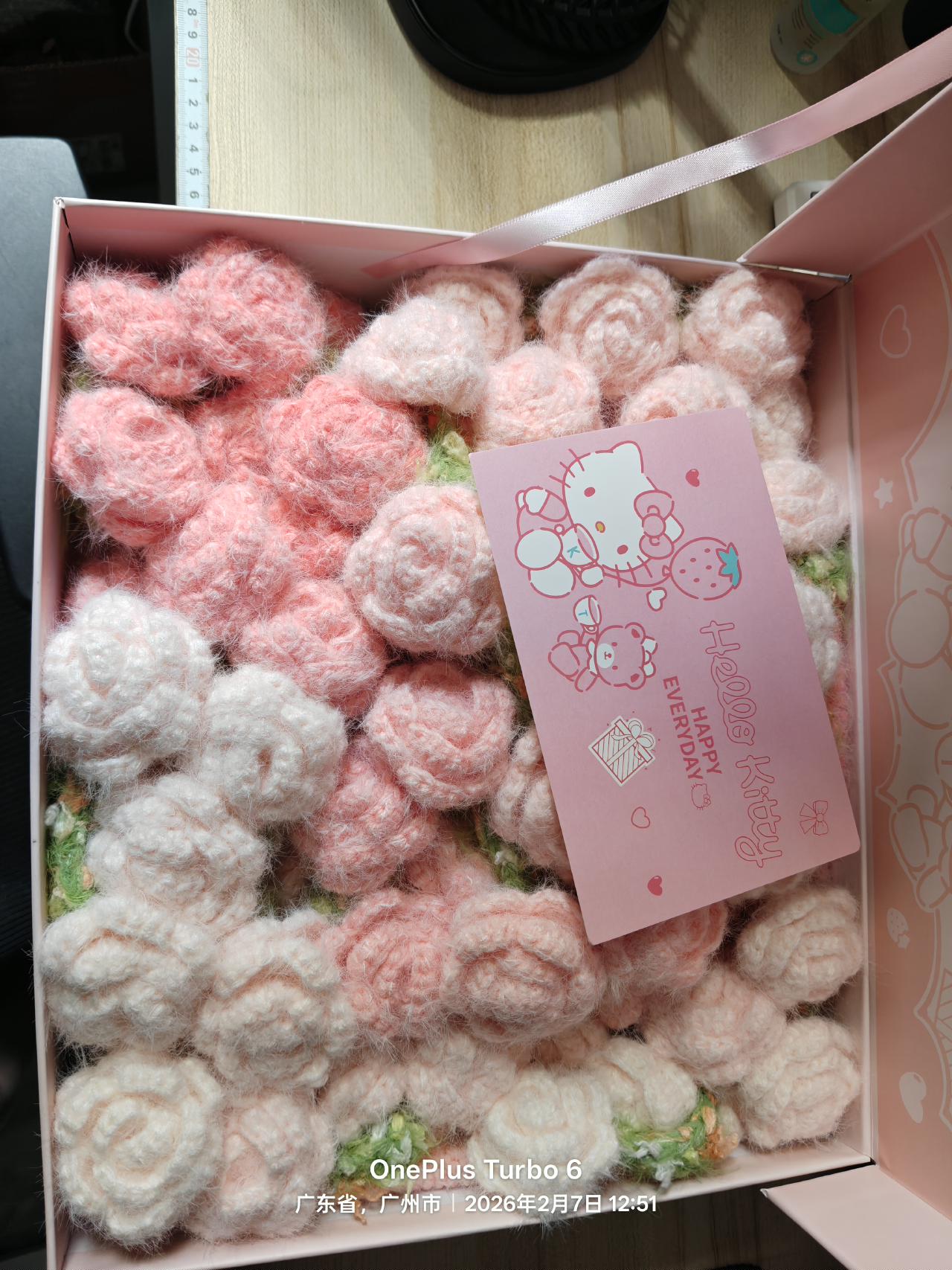 钩织玫瑰花毛毯（完成）